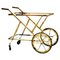 Italian Brass Bar Trolley by Cesare Lacca, 1950s, Image 1