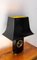 Mid-Century French Table Lamp in Black & Butterflies, 1970s 4