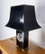 Lámpara de mesa francesa Mid-Century en negro y mariposas, años 70, Imagen 3