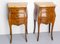 Louis XV French Side Nightstands with Mable Top, 1920s, Set of 2 2