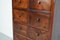 19th Century German Flower Mahogany Apothecary Cabinet 16