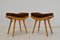 Mid-Century Hocker, 1985, 2er Set 4