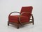 Art Deco Adjustable Armchair, Czechoslovakia, 1930s, Image 3