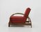 Art Deco Adjustable Armchair, Czechoslovakia, 1930s, Image 4