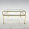 Italian Coffee Table in Brass and Glass by Mauro Lipparini, 1970s 2