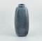 Vaso Knabstrup in ceramica smaltata nei toni del blu e del grigio, anni '60, Immagine 2
