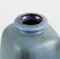 Knabstrup Ceramic Vase with Glaze in Shades of Blue and Grey, 1960s 4