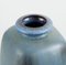 Vaso Knabstrup in ceramica smaltata nei toni del blu e del grigio, anni '60, Immagine 4