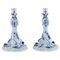 Large Antique German Bulb Pattern Candlesticks from Meissen, 1800s, Set of 2, Image 1