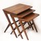 Tables Gigognes Vintage en Noyer par Bengt Ruda pour Nordiska Kompaniet, 1950s, Set de 3 4