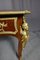 Antiker Louis XV Schreibtisch aus Holz & Leder 10
