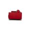 Vida Three-Seater Sofa in Red Leather Rolf Benz 10