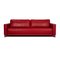 Vida Drei-Sitzer Sofa aus rotem Leder Rolf Benz 1