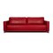 Vida Three-Seater Sofa in Red Leather Rolf Benz 1