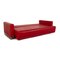 Vida Drei-Sitzer Sofa aus rotem Leder Rolf Benz 3