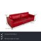 Vida Drei-Sitzer Sofa aus rotem Leder Rolf Benz 2