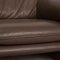 Sofá de dos plazas DS61 de cuero marrón de De Sede, Imagen 3