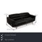 Three-Seater Matteo Sofa in Black Leather from Strässle 2