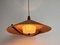 Mid-Century Hanging Lamp in Teak with Cord Shade from Temde, 1960 11