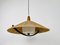 Mid-Century Hanging Lamp in Teak with Cord Shade from Temde, 1960 4