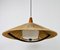 Mid-Century Hanging Lamp in Teak with Cord Shade from Temde, 1960 2