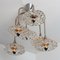 Vintage Ceiling Lamp in Glass and Chrome from Hillebrand, 1960s, Image 2