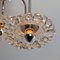 Vintage Ceiling Lamp in Glass and Chrome from Hillebrand, 1960s 9