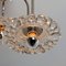Vintage Ceiling Lamp in Glass and Chrome from Hillebrand, 1960s, Image 9