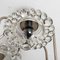 Vintage Ceiling Lamp in Glass and Chrome from Hillebrand, 1960s 6