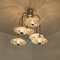 Lampada da soffitto vintage in vetro e metallo cromato di Hillebrand, anni '60, Immagine 12