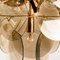 Italian Smoked Glass and Brass Chandelier in style of Vistosi, 1970s, Image 14