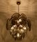 Italian Smoked Glass and Brass Chandelier in style of Vistosi, 1970s 16