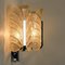 Vintage Glass Leaves Chrome Wall Lights by Carl Fagerlund for Orrefors, 1960s 10