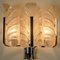 Vintage Glass Leaves Chrome Wall Lights by Carl Fagerlund for Orrefors, 1960s 13