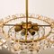Vintage Austrian Chandelier in Brass and Crystal Glass from Bakalowits & Söhne, 1960s, Image 4