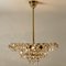 Vintage Austrian Chandelier in Brass and Crystal Glass from Bakalowits & Söhne, 1960s, Image 8