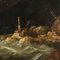 Flemish Artist, Stormy Sea Scene, 1600s, Oil on Canvas, Framed, Image 8