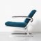 Vintage Lounge Chair in Blue Velour, 1970s 4