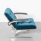 Vintage Lounge Chair in Blue Velour, 1970s 6