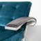 Vintage Lounge Chair in Blue Velour, 1970s 12