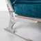 Vintage Lounge Chair in Blue Velour, 1970s 14