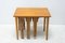 Tables Gigognes Vintage par Poul Hundevad, 1960s, Set de 4 11