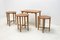 Tavolini ad incastro vintage di Poul Hundevad, anni '60, set di 4, Immagine 3