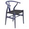 Special Edition Ch24 Wishbone Chair in Lila mit schwarzem Sitz von Hans Wegner 1