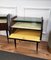 Mid-Century Italian Art Deco Nightstands in Wood, Brass & Glass, 1950s, Set of 2 4