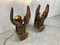 Bronze Hand Shaped Wall Lamps, 1990s, Set of 2 10