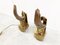 Bronze Hand Shaped Wall Lamps, 1990s, Set of 2 7