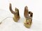 Bronze Hand Shaped Wall Lamps, 1990s, Set of 2, Image 7
