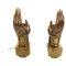 Bronze Hand Shaped Wall Lamps, 1990s, Set of 2 1