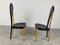 Leather and Wooden Dining Chairs, 1980s, Set of 2, Image 7